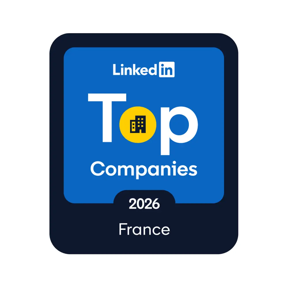 Het logo van “LinkedIn top companies”.