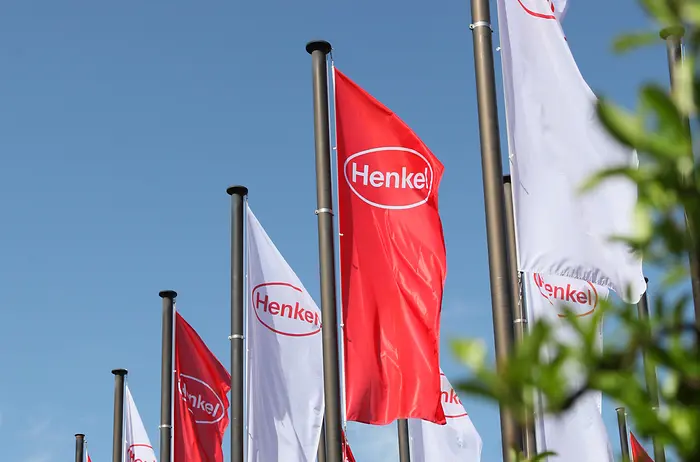 Henkel logo on flags at AGM 2016